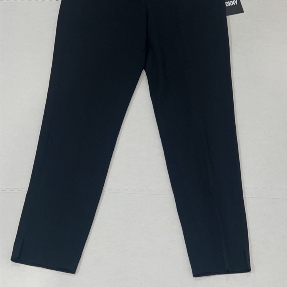 DKNY Black Minimalist slim-fit Cropped pants size 6 - Picture 6 of 12